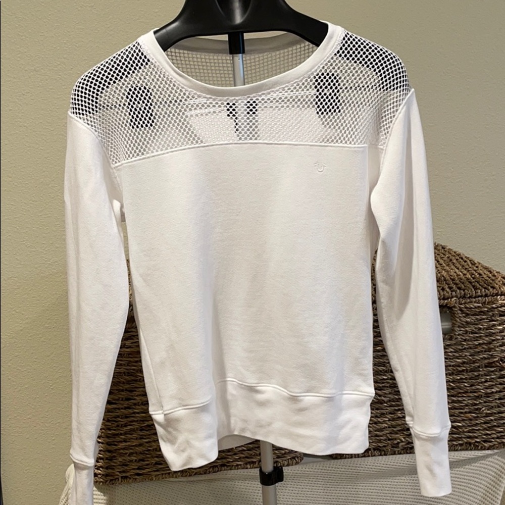 True Religion Mesh Top Sweatshirt